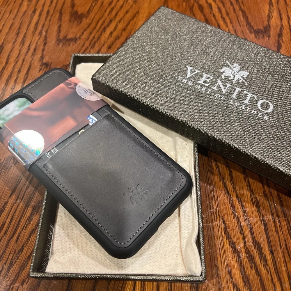 Black Leather Phone Case Venito Iphone 11 (5.8)
